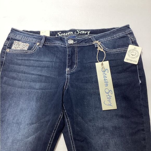 NWT Season story Dark Wash Size 17 - Picture 7 of 9